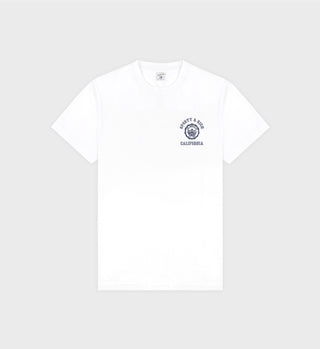 California Emblem Soft T-Shirt- White/Navy