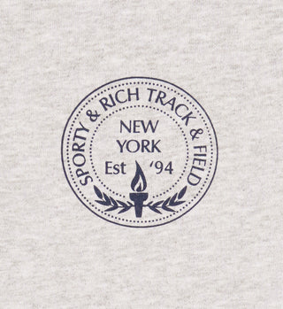 Central Park Quarter Zip - Heather Gray/Navy