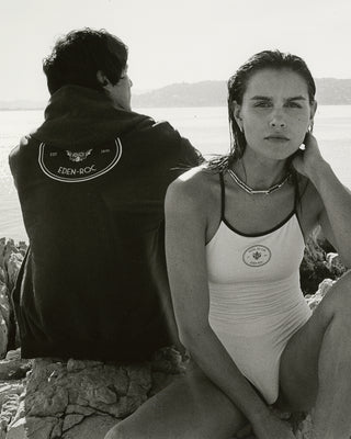 Eden Crest One Piece Swimsuit - White/Navy