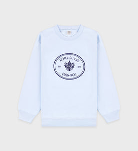 Eden Crest Crewneck - Ciel/Navy