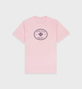 Eden Crest T-Shirt - Pink Dolphin/Navy