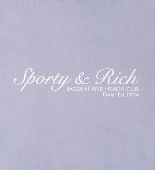 French Sweatpant - Washed Periwinkle/White
