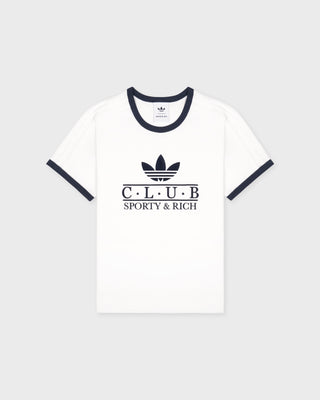 Adidas Ringer Tee - White/Navy
