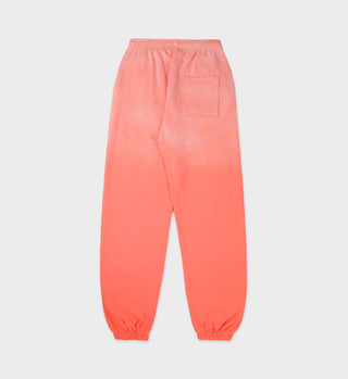 Serif Logo Sweatpant - Dip Dye Pink/White