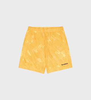 Serif Logo Embroidered Gym Short - Laguna Tie & Dye