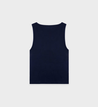 SRHWC Baby Rib Tank - Navy/White