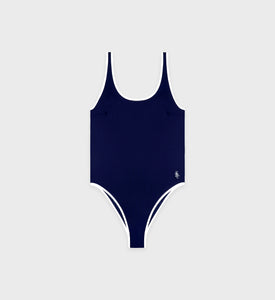 Carla One Piece - Navy/White