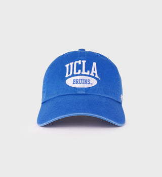 Royal blue baseball cap with white 'UCLA Bruins' embroidered text on the front, featuring a curved brim.