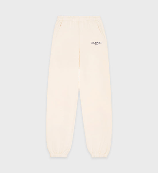 Wimbledon Sweatpants - Cream/Navy
