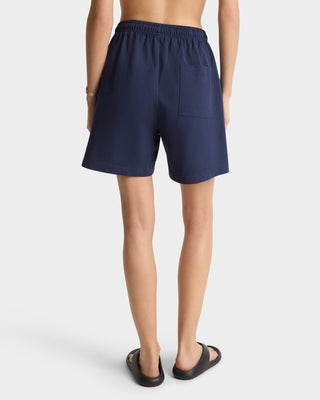 Eden Crest Gym Short - Navy/White