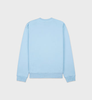 NY Health Club Flocked Crewneck - H2O/Navy