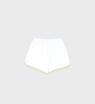 Prince Sporty Terry Short - White/Yellow