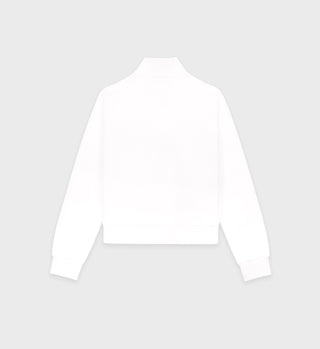 Prince Sporty Terry Quarter Zip - White/Red