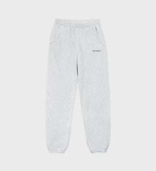 Serif Logo Sweatpant - Heather Gray/Black
